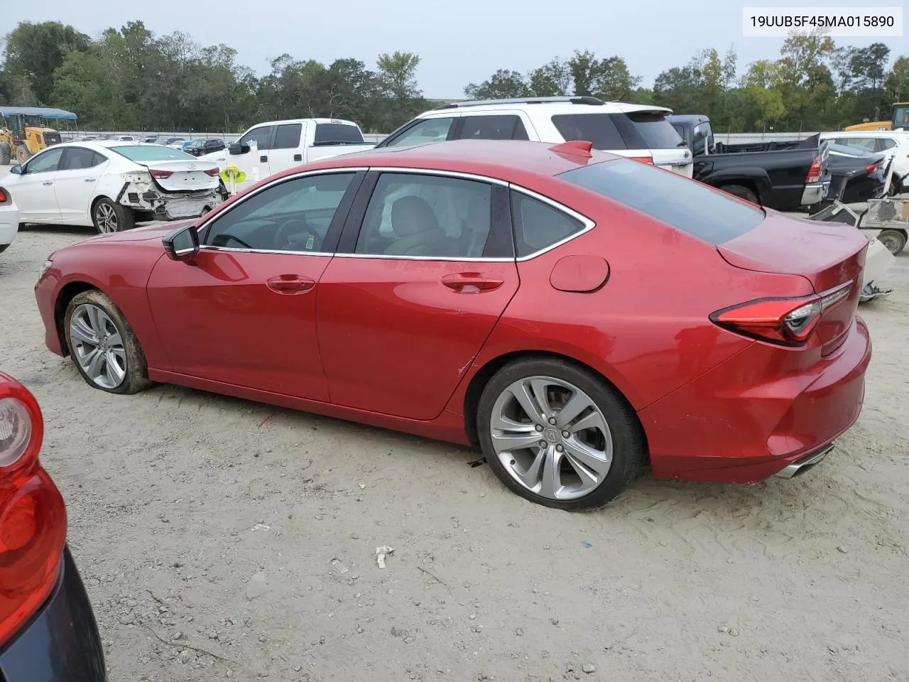 2021 Acura Tlx Technology VIN: 19UUB5F45MA015890 Lot: 70849534