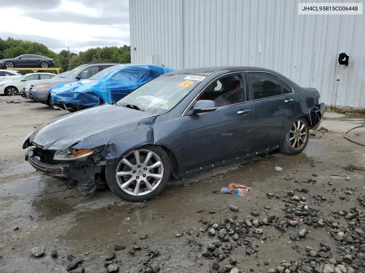 2005 Acura Tsx VIN: JH4CL95815C006448 Lot: 71444754