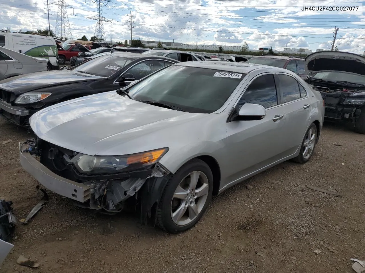 2012 Acura Tsx VIN: JH4CU2F42CC027077 Lot: 70461574