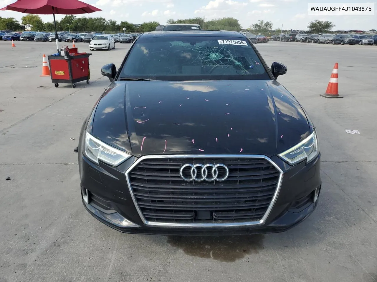 2018 Audi A3 Premium VIN: WAUAUGFF4J1043875 Lot: 71975904