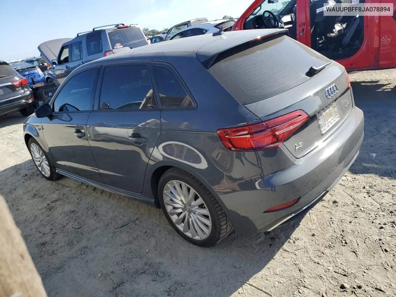 2018 Audi A3 E-Tron Premium VIN: WAUUPBFF8JA078894 Lot: 72083624