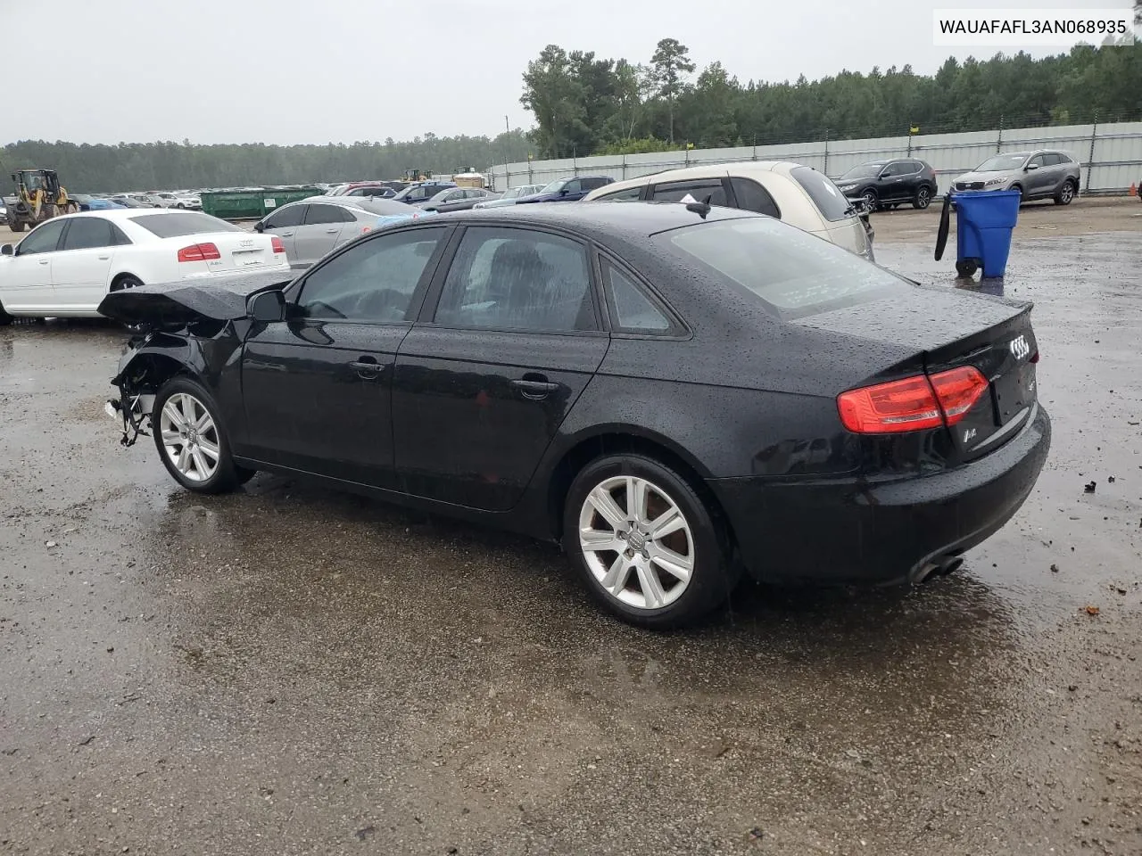 WAUAFAFL3AN068935 2010 Audi A4 Premium