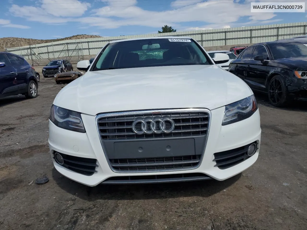 2012 Audi A4 Premium Plus VIN: WAUFFAFL3CN000739 Lot: 65157974