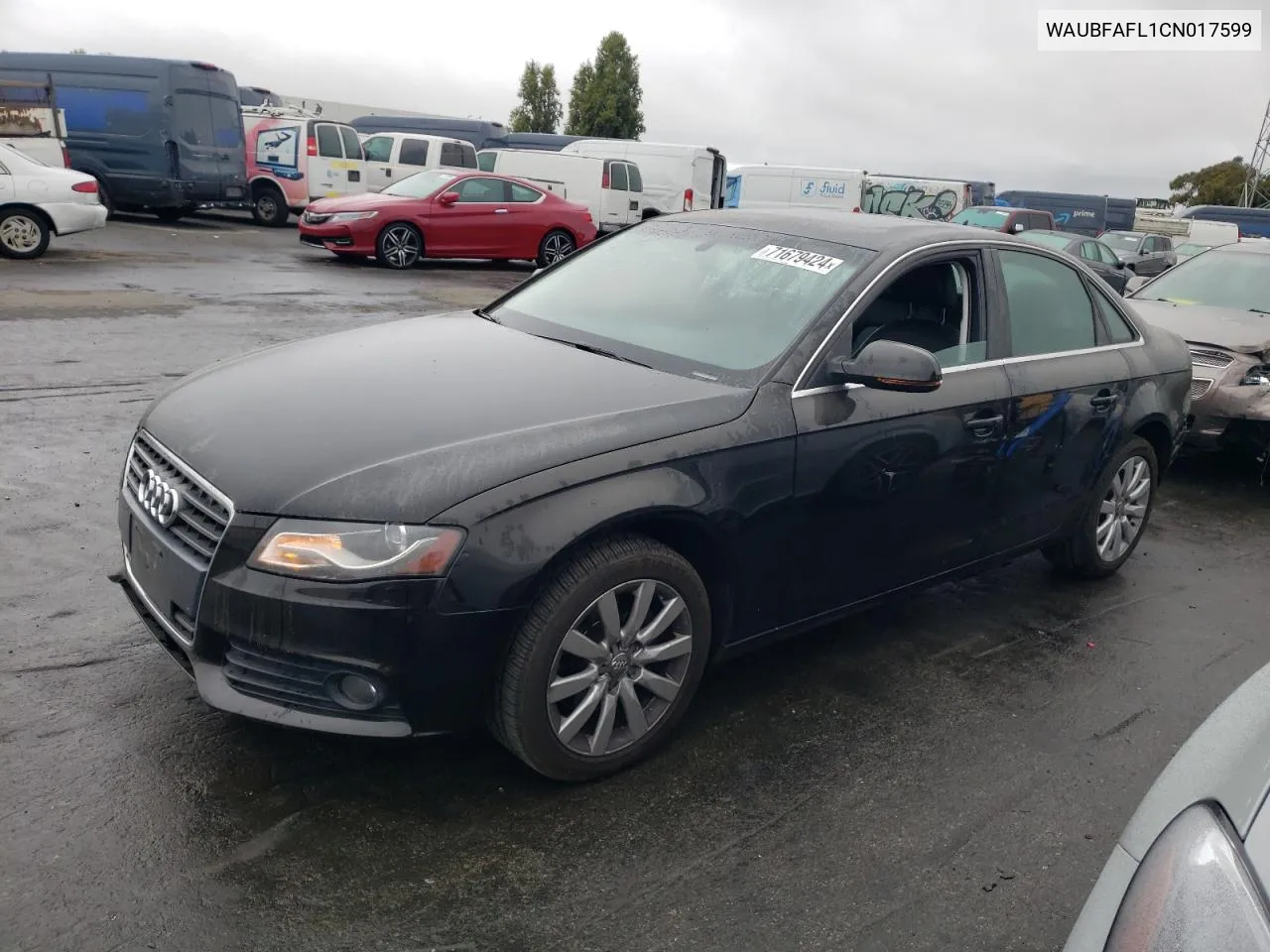 WAUBFAFL1CN017599 2012 Audi A4 Premium