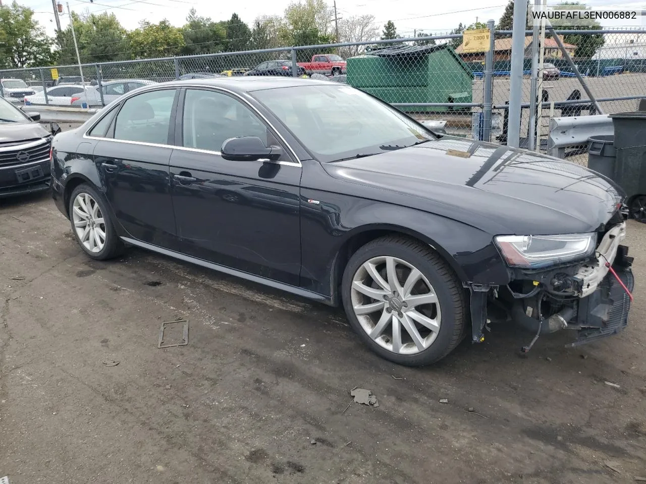 2014 Audi A4 Premium VIN: WAUBFAFL3EN006882 Lot: 67920254