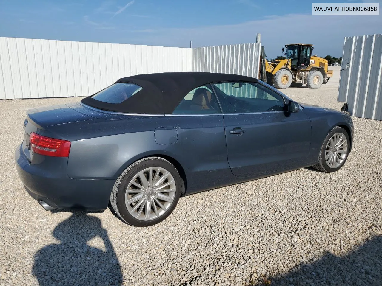 2011 Audi A5 Prestige VIN: WAUVFAFH0BN006858 Lot: 71271414