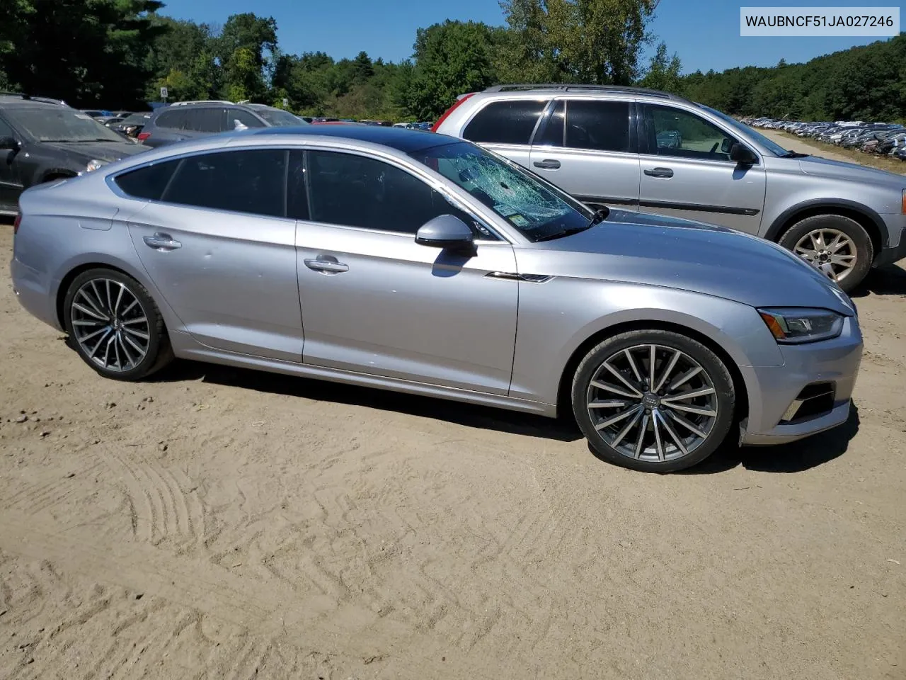 2018 Audi A5 Premium Plus VIN: WAUBNCF51JA027246 Lot: 69629244