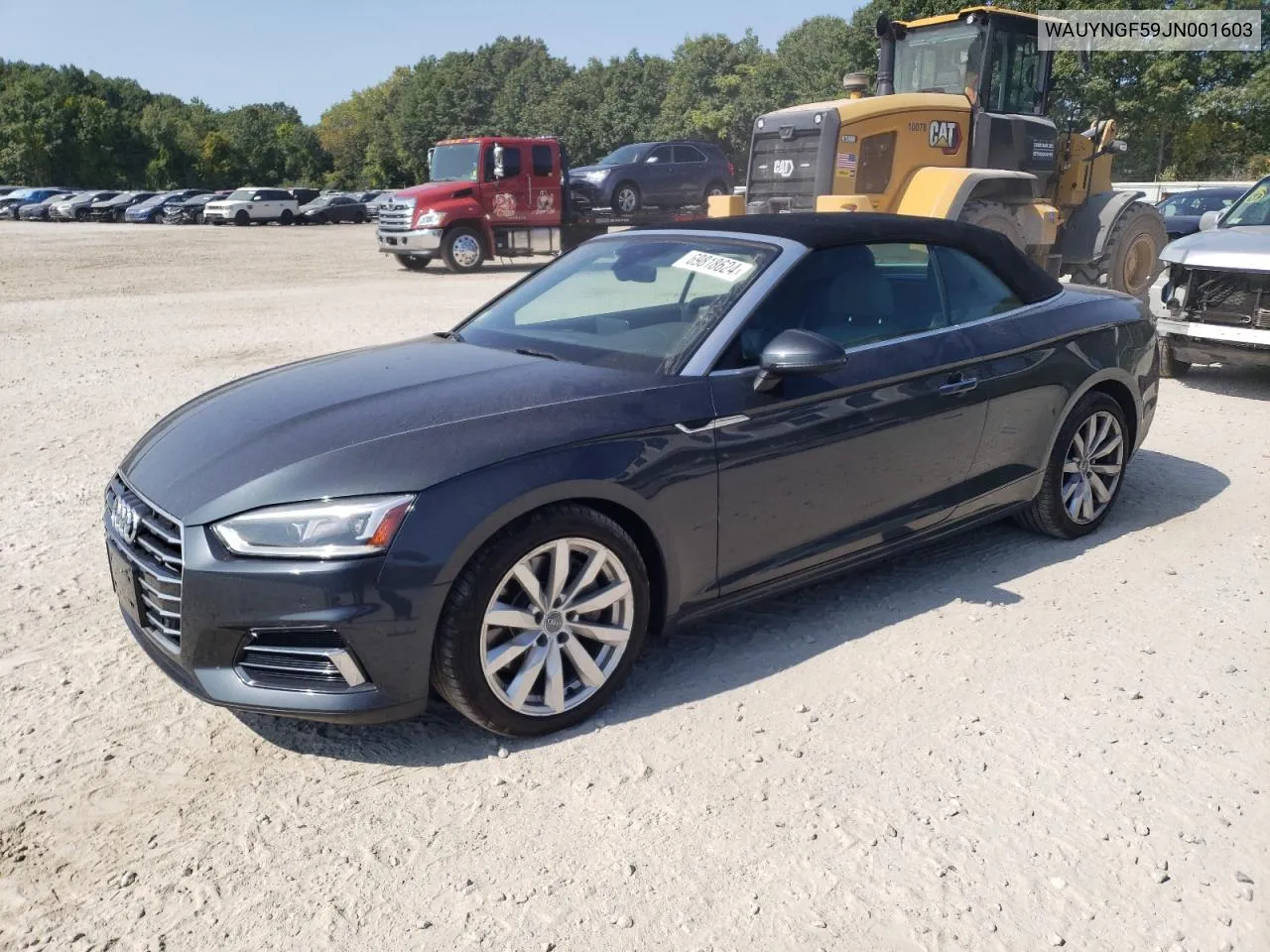 2018 Audi A5 Premium Plus VIN: WAUYNGF59JN001603 Lot: 69818624