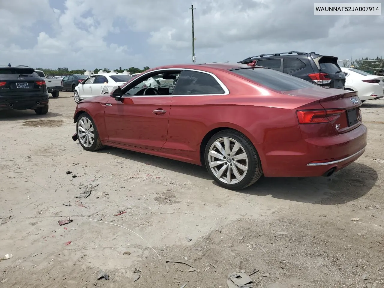 2018 Audi A5 Premium VIN: WAUNNAF52JA007914 Lot: 70175194