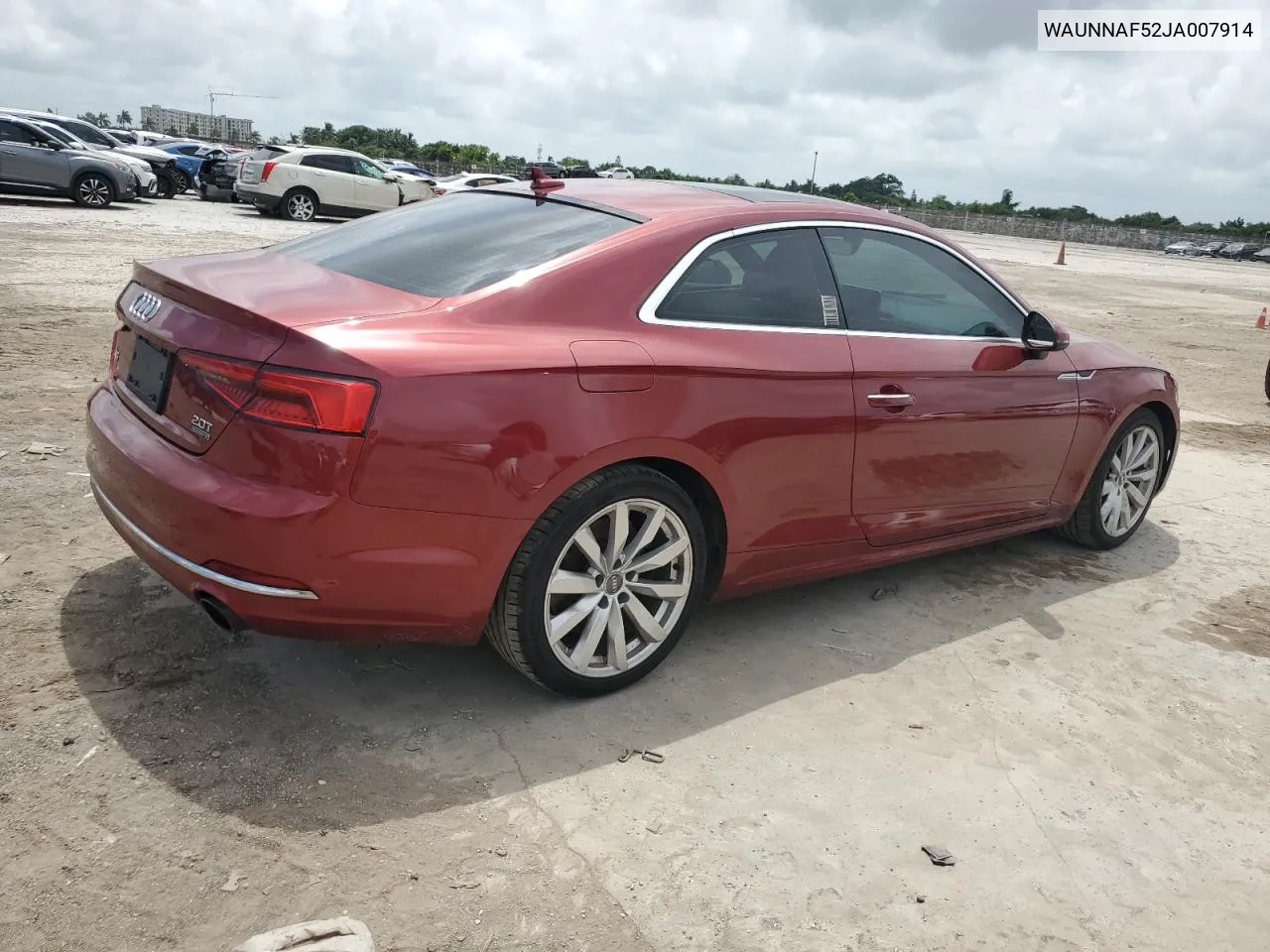 2018 Audi A5 Premium VIN: WAUNNAF52JA007914 Lot: 70175194