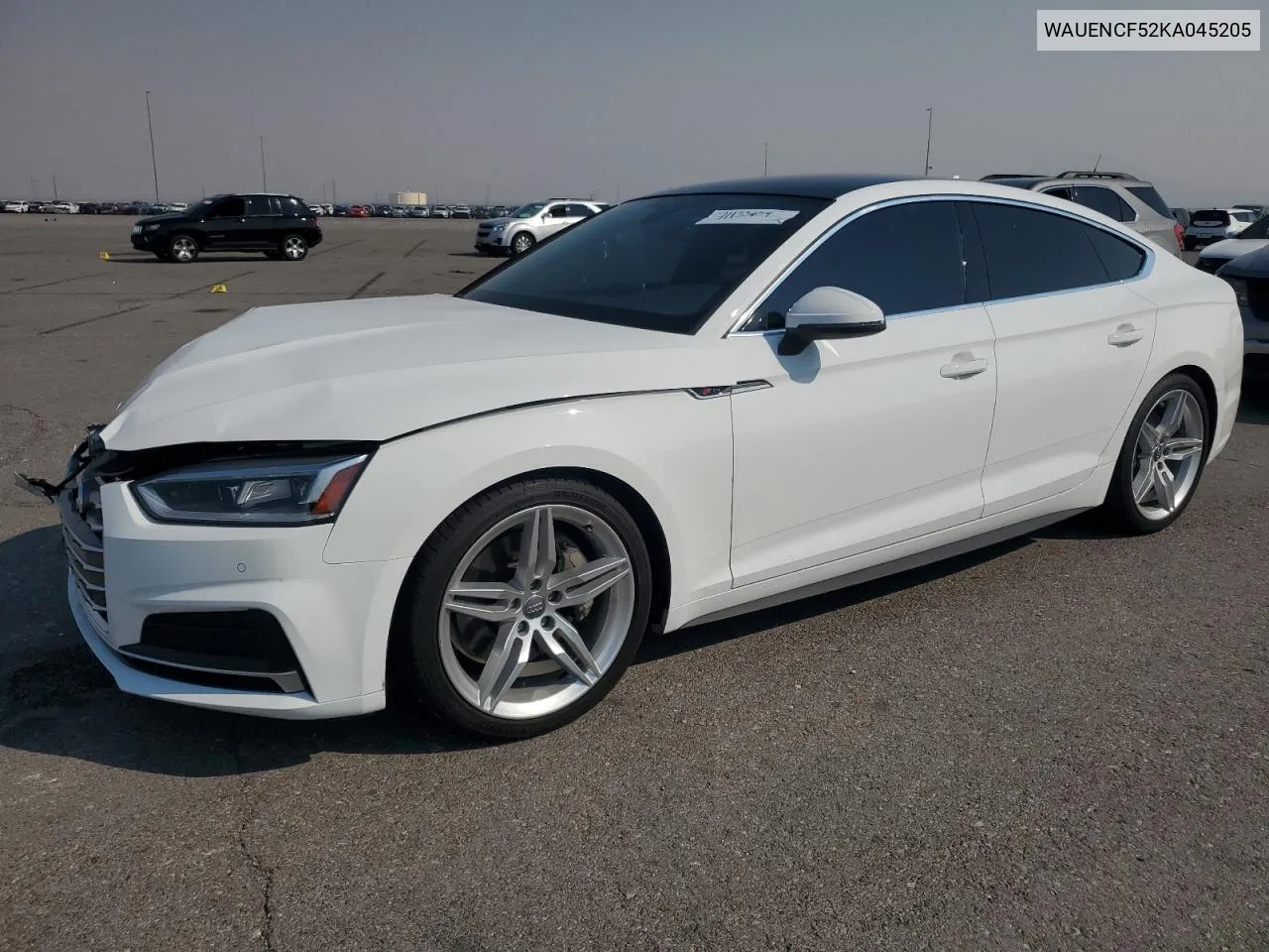 2019 Audi A5 Premium Plus S-Line VIN: WAUENCF52KA045205 Lot: 71133654