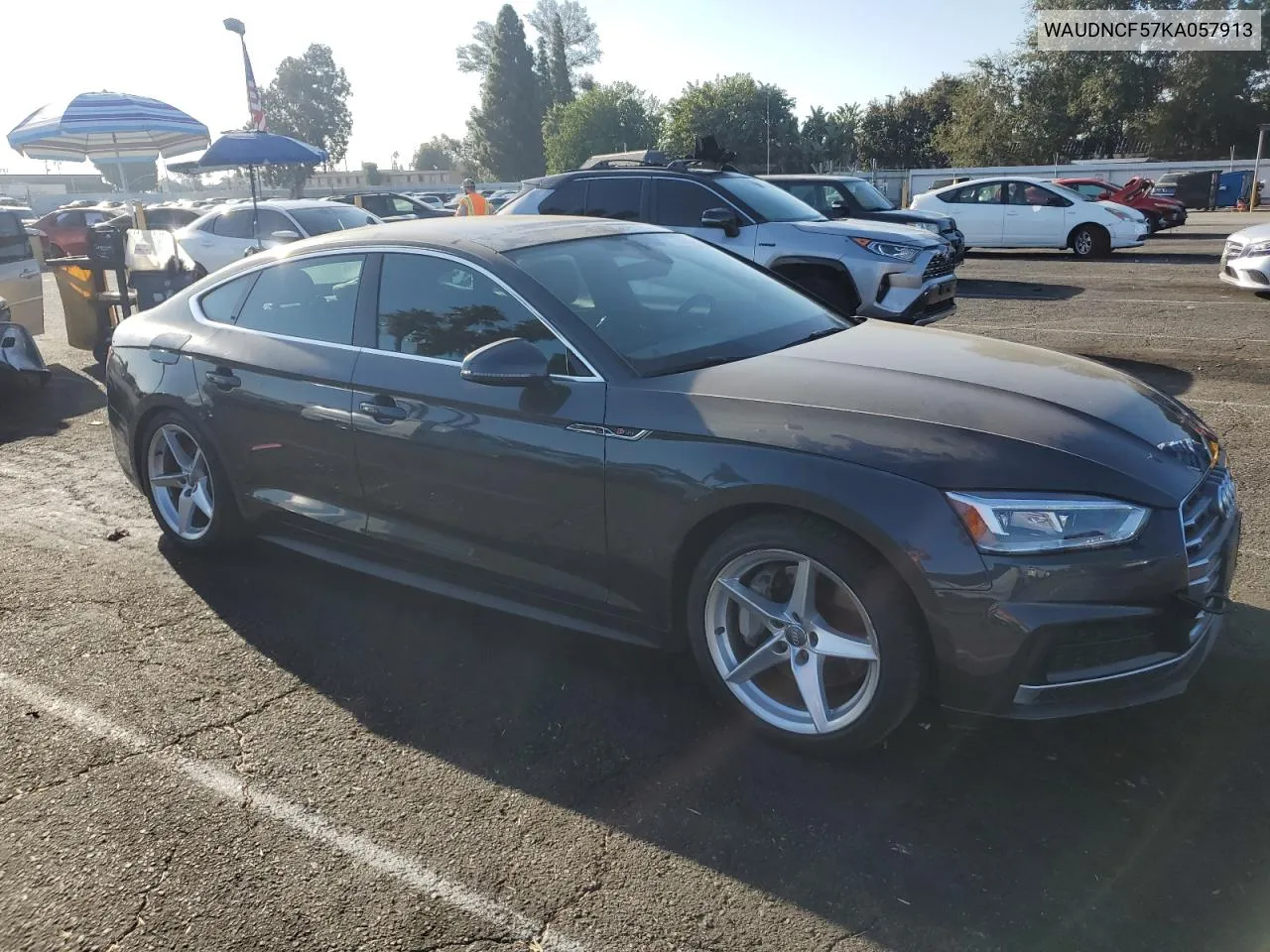 WAUDNCF57KA057913 2019 Audi A5 Premium S Line