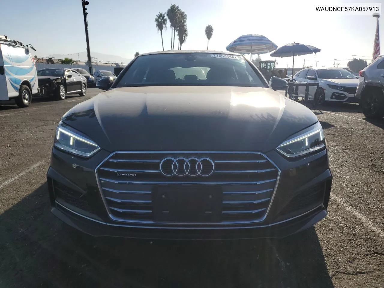 2019 Audi A5 Premium S Line VIN: WAUDNCF57KA057913 Lot: 71852144