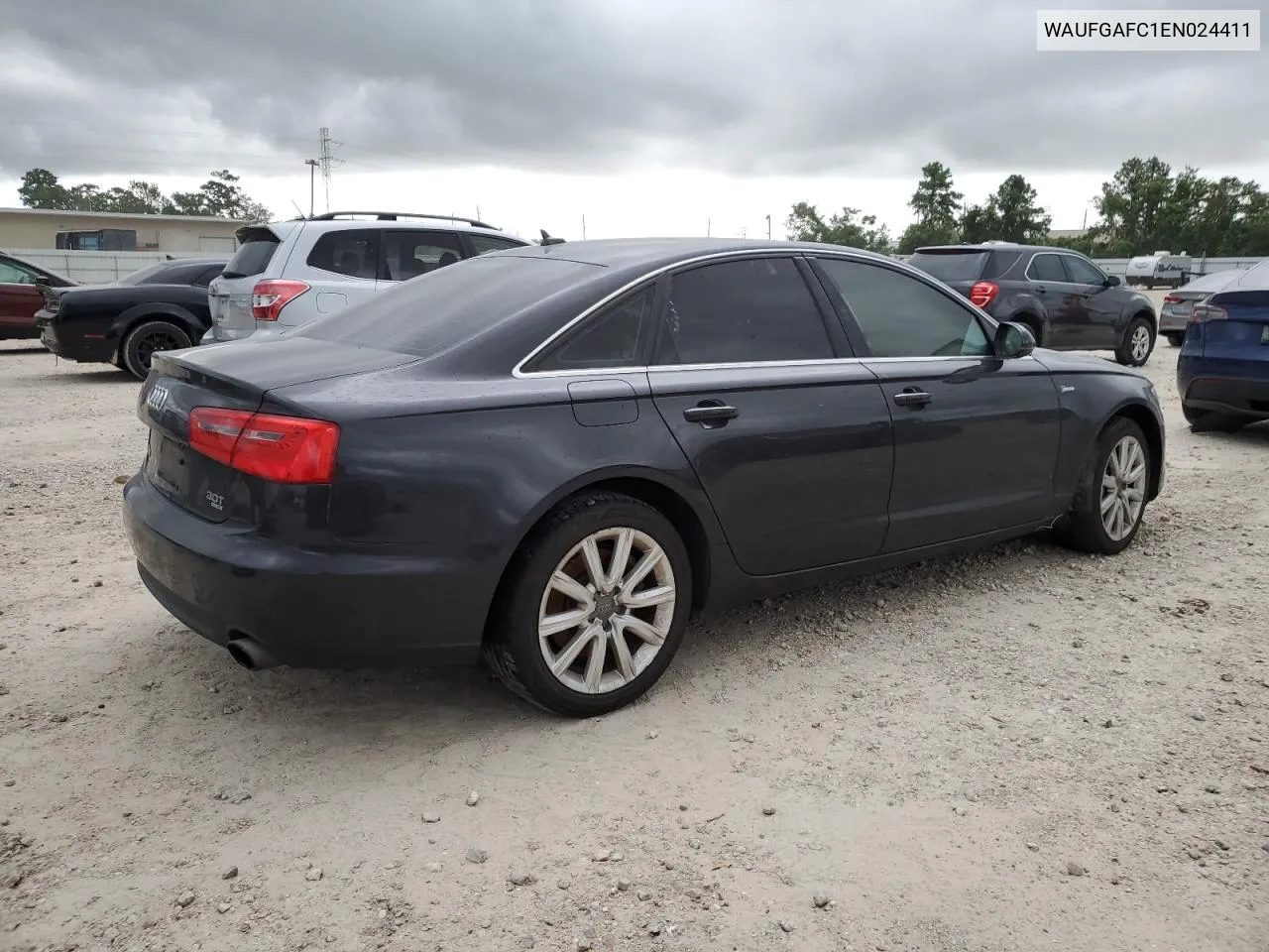 2014 Audi A6 Premium Plus VIN: WAUFGAFC1EN024411 Lot: 63540564