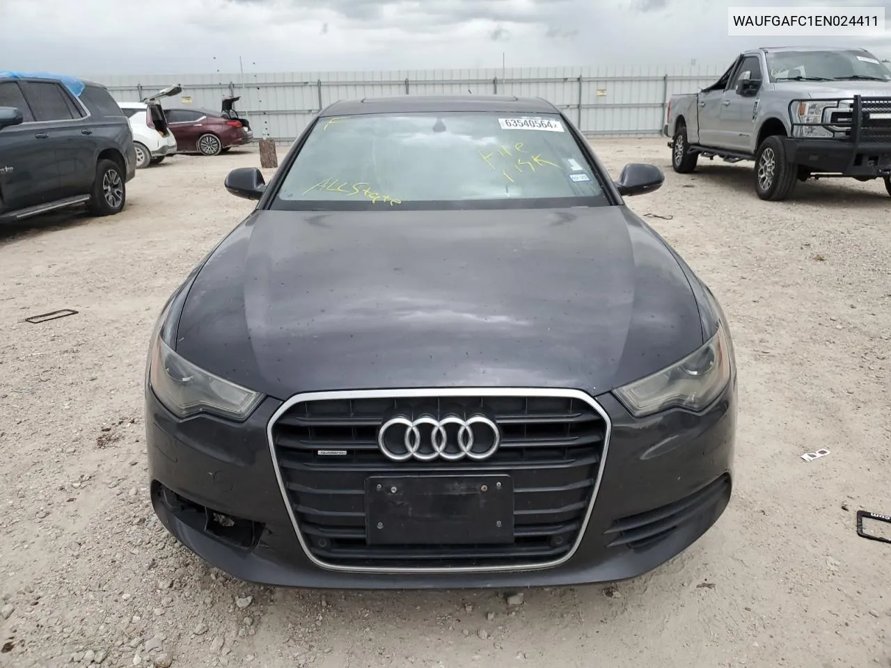 2014 Audi A6 Premium Plus VIN: WAUFGAFC1EN024411 Lot: 63540564