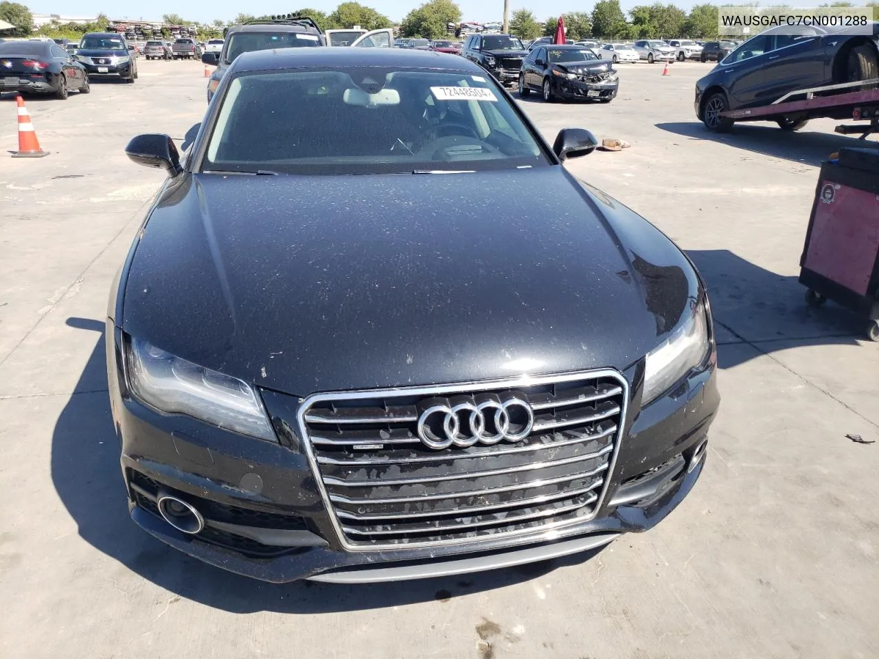 2012 Audi A7 Prestige VIN: WAUSGAFC7CN001288 Lot: 72448504