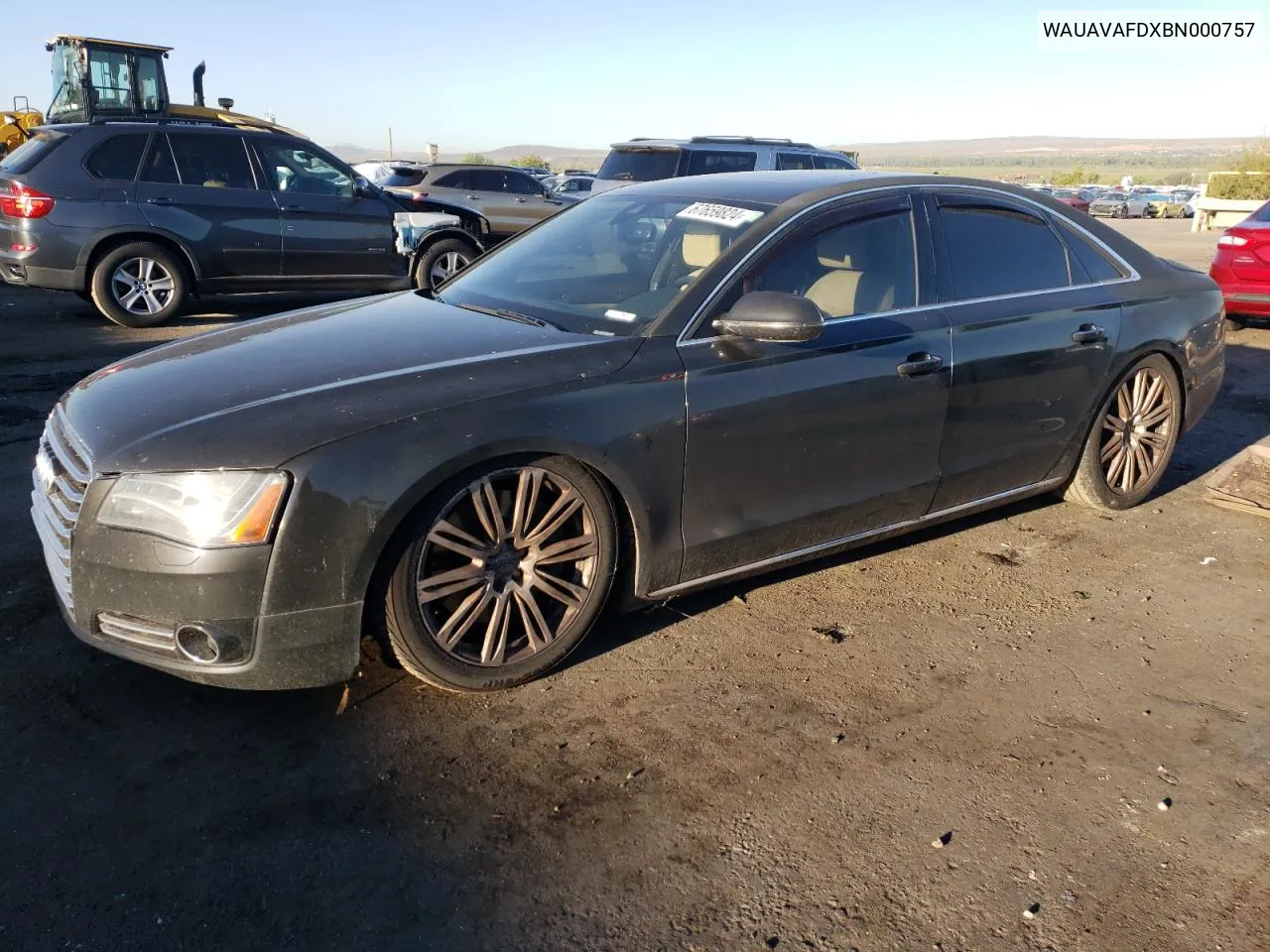 2011 Audi A8 Quattro VIN: WAUAVAFDXBN000757 Lot: 67659824