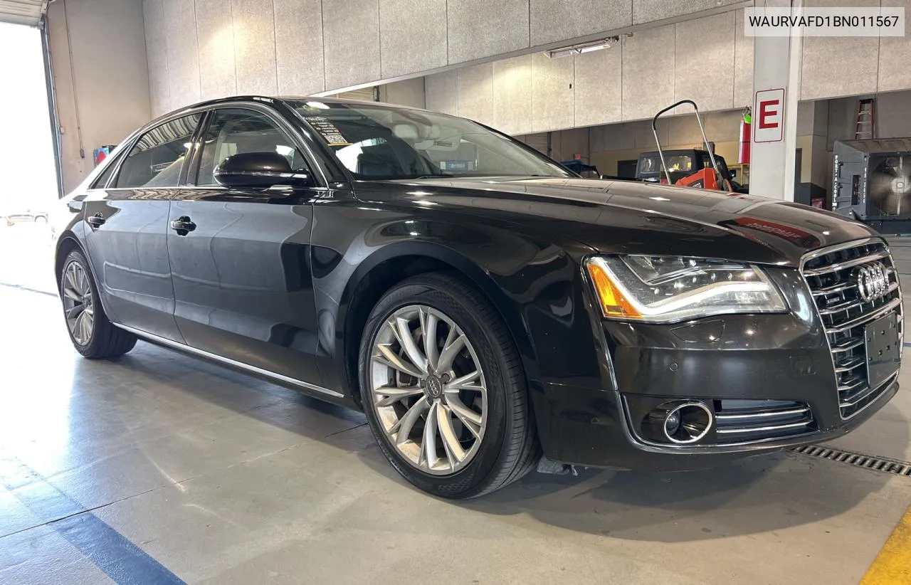 2011 Audi A8 L Quattro VIN: WAURVAFD1BN011567 Lot: 71662194