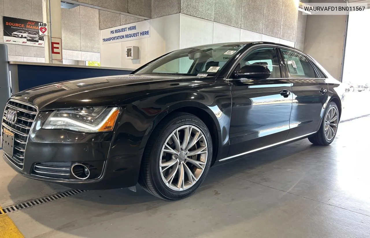 2011 Audi A8 L Quattro VIN: WAURVAFD1BN011567 Lot: 71662194