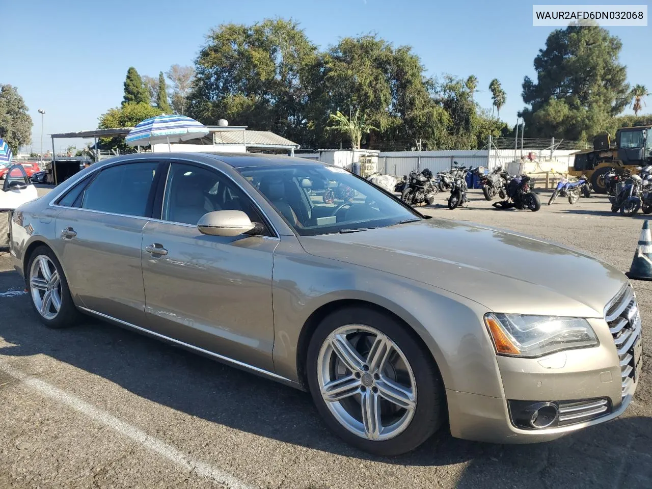 2013 Audi A8 L Quattro VIN: WAUR2AFD6DN032068 Lot: 70285754