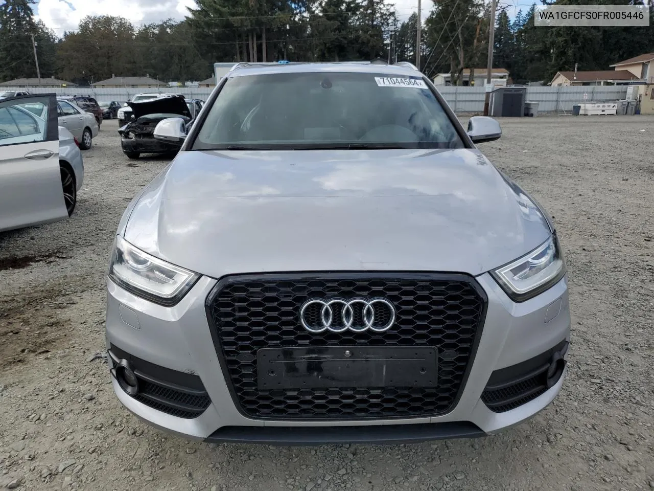 2015 Audi Q3 Prestige VIN: WA1GFCFS0FR005446 Lot: 71044564