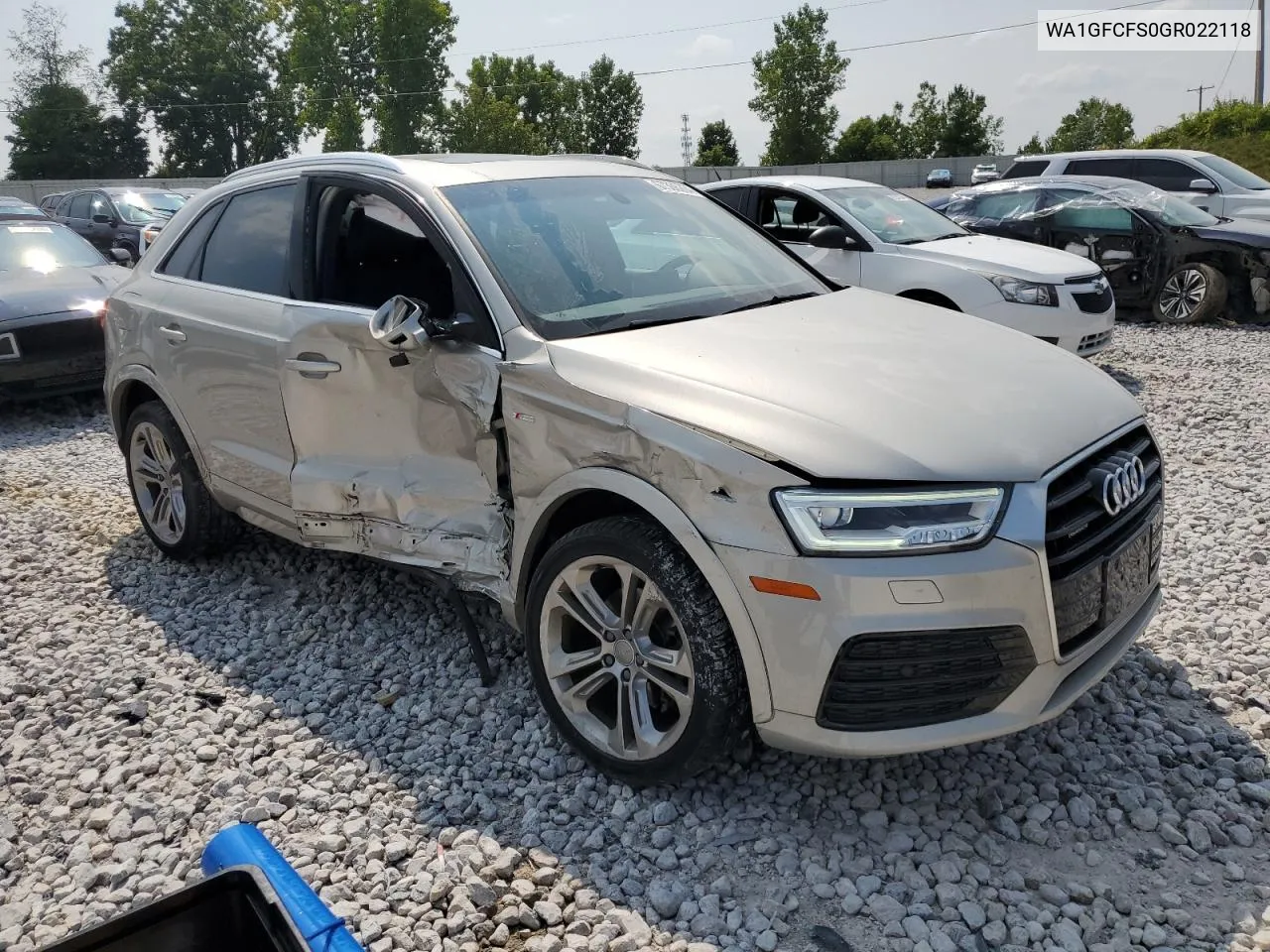 2016 Audi Q3 Prestige VIN: WA1GFCFS0GR022118 Lot: 67366264