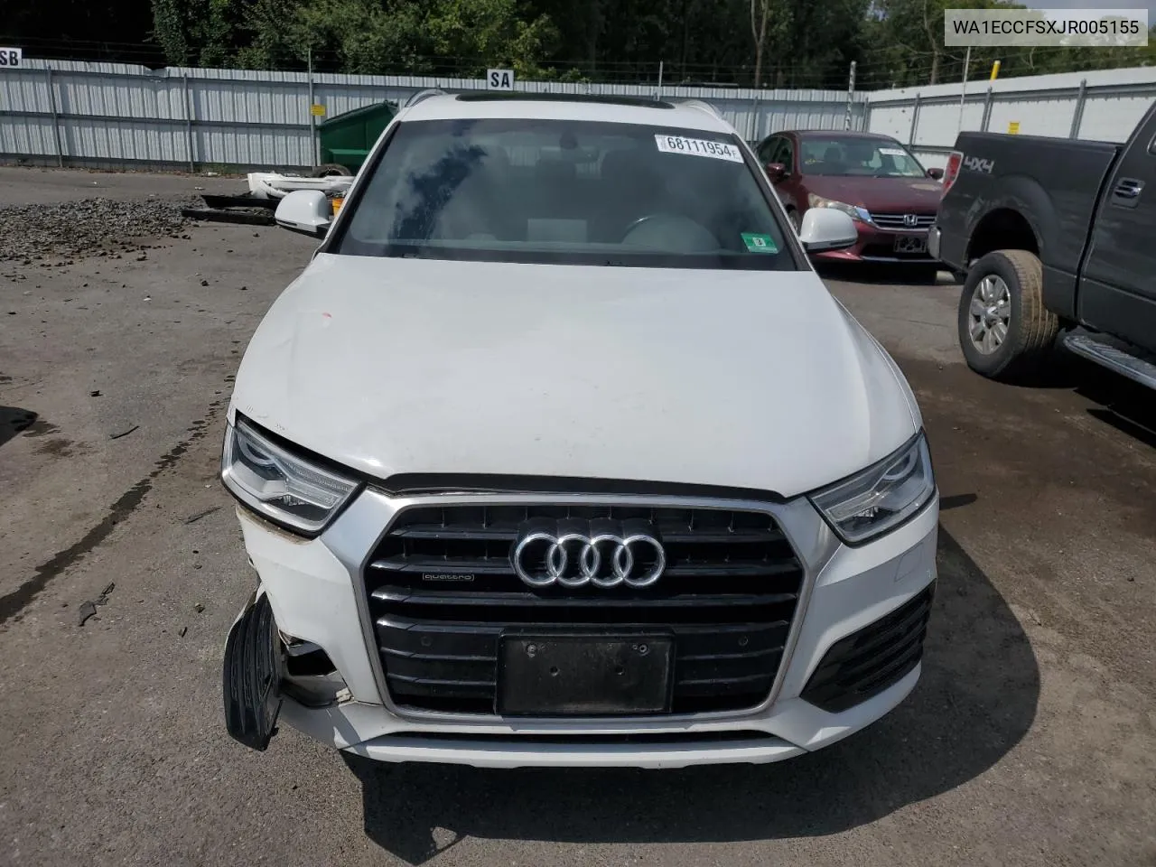 WA1ECCFSXJR005155 2018 Audi Q3 Premium