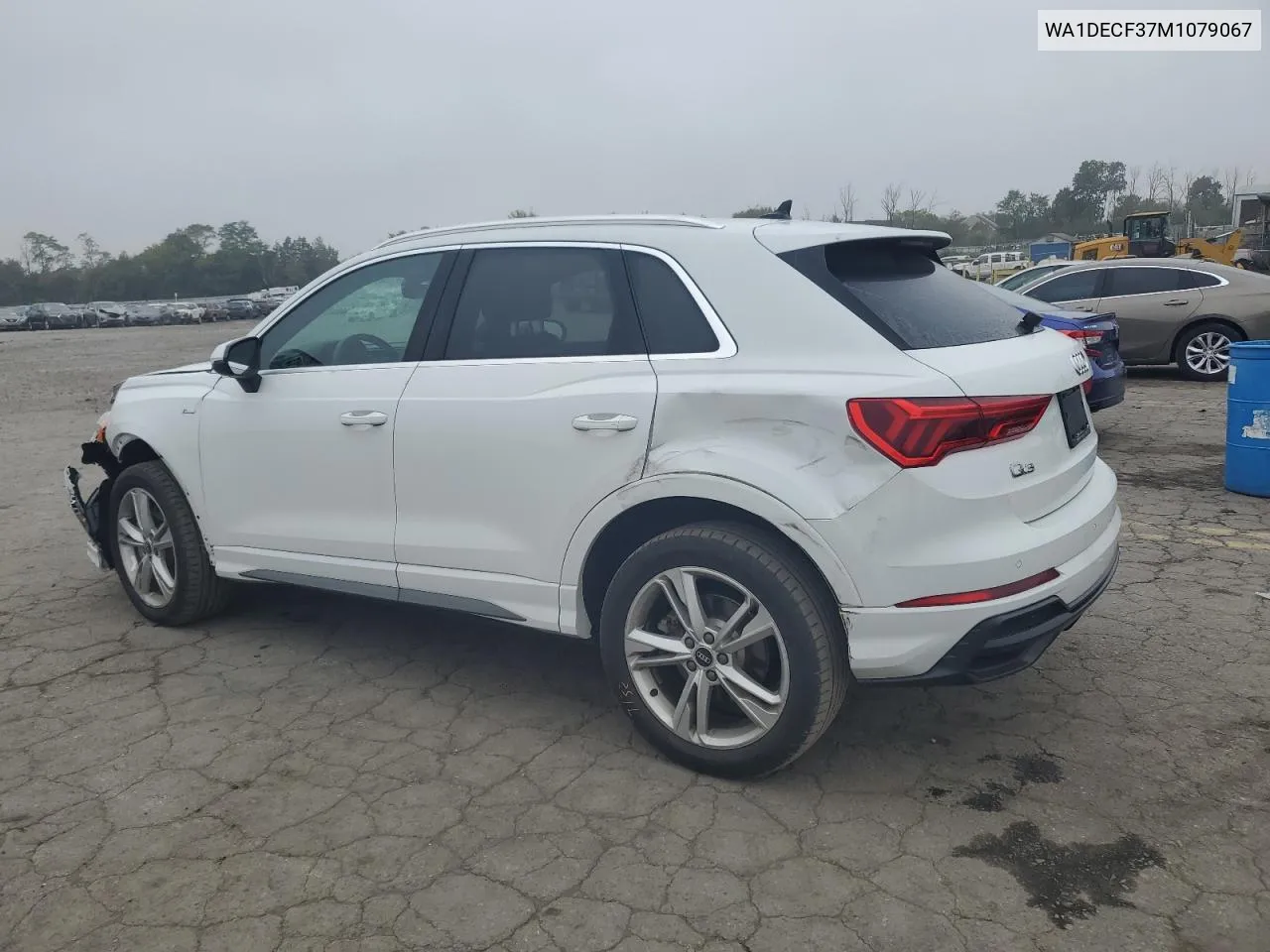 2021 Audi Q3 Premium S Line 45 VIN: WA1DECF37M1079067 Lot: 71037004