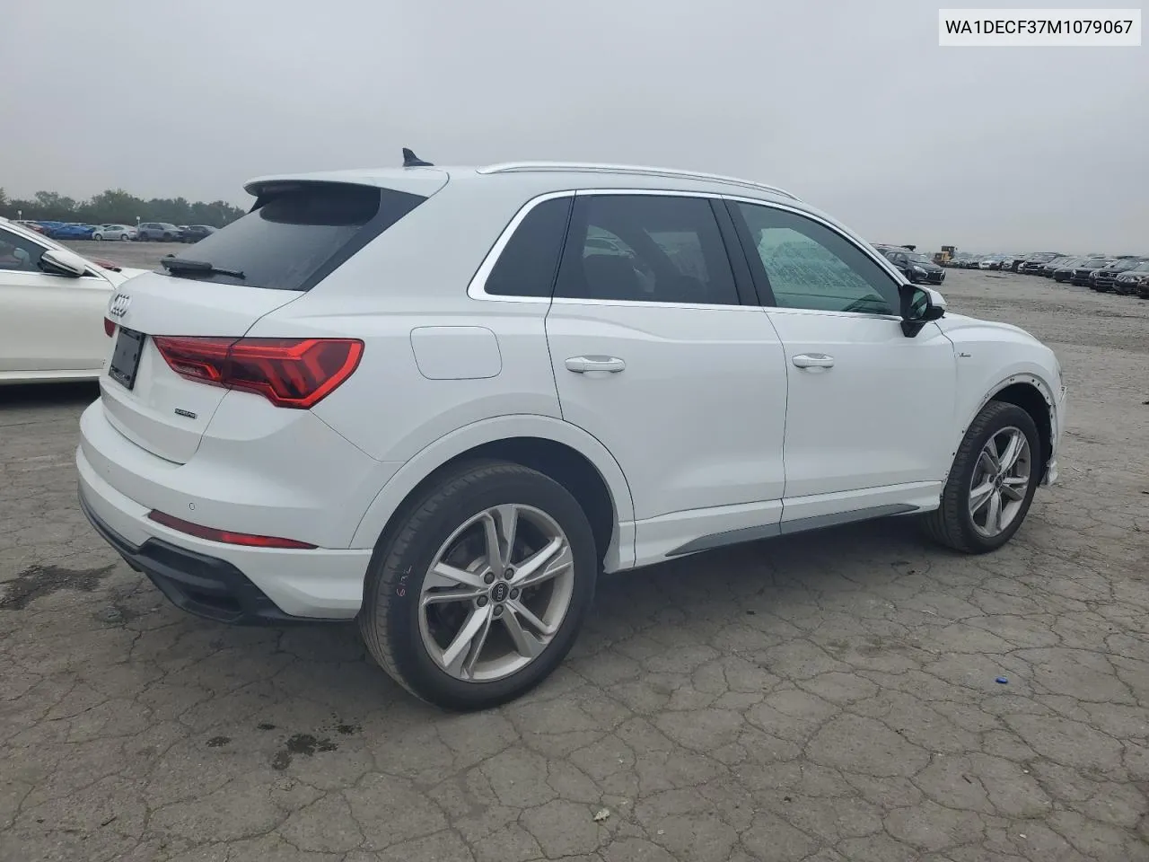 2021 Audi Q3 Premium S Line 45 VIN: WA1DECF37M1079067 Lot: 71037004