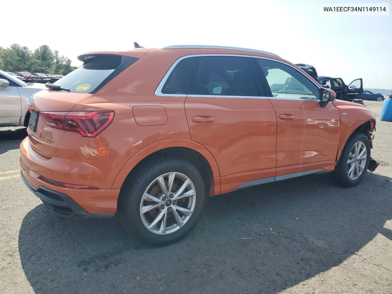 2022 Audi Q3 Premium Plus S Line 45 VIN: WA1EECF34N1149114 Lot: 67694234