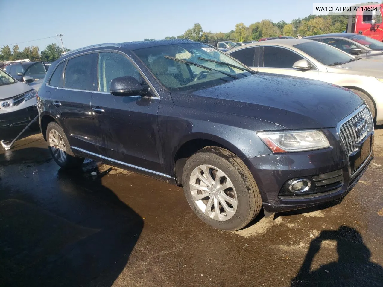 2015 Audi Q5 Premium VIN: WA1CFAFP2FA114634 Lot: 70394854