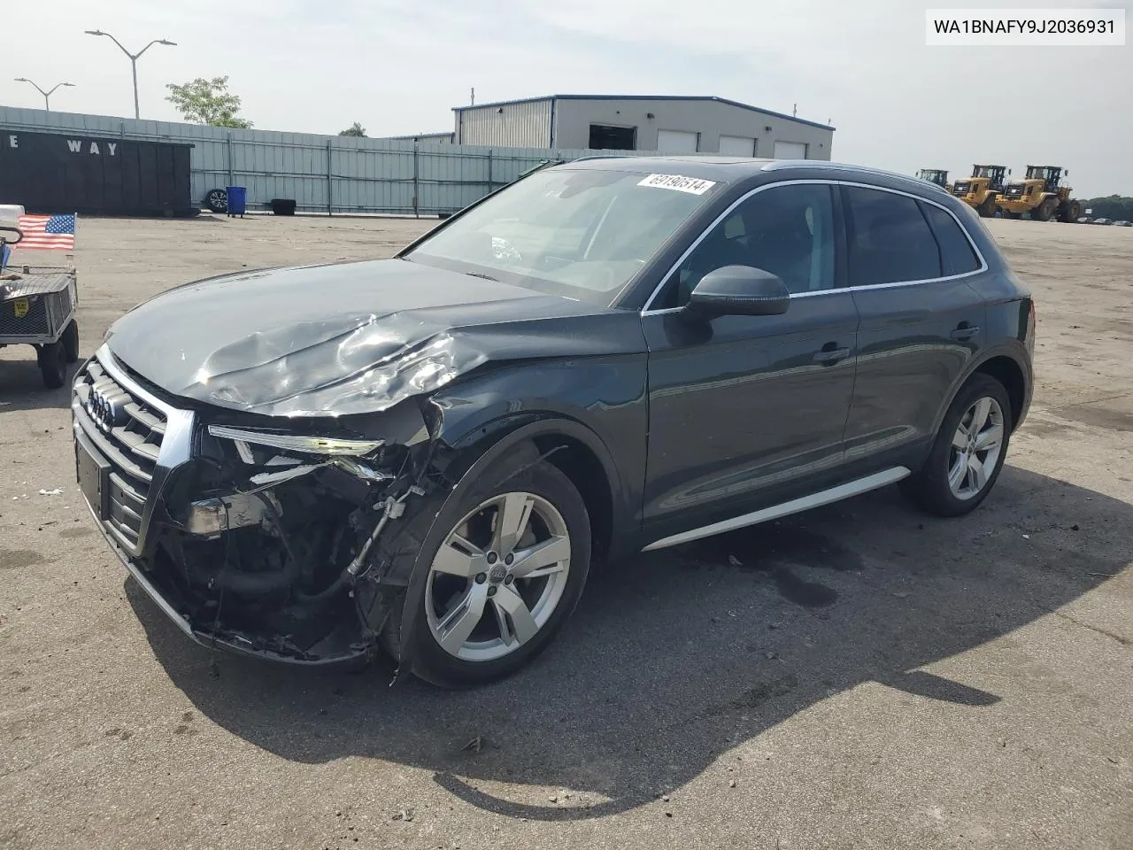 2018 Audi Q5 Premium Plus VIN: WA1BNAFY9J2036931 Lot: 69190514