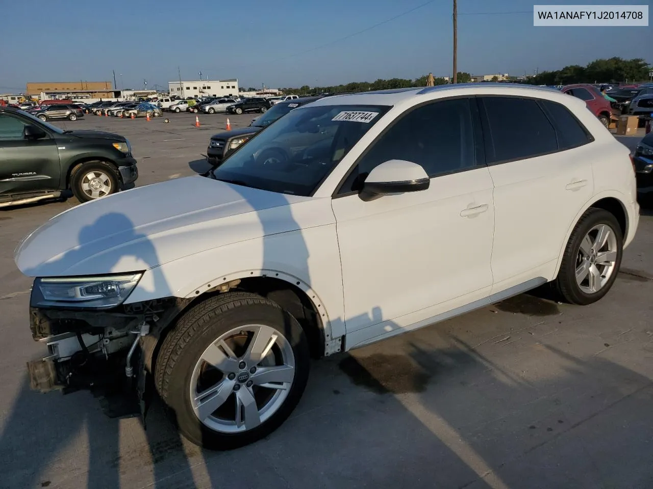 2018 Audi Q5 Premium VIN: WA1ANAFY1J2014708 Lot: 71637744