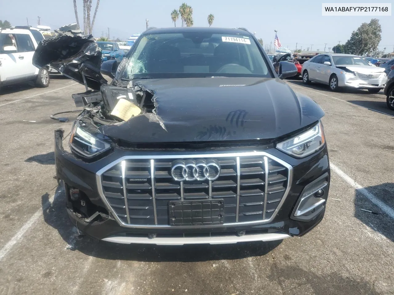 2023 Audi Q5 Premium 40 VIN: WA1ABAFY7P2177168 Lot: 71194114