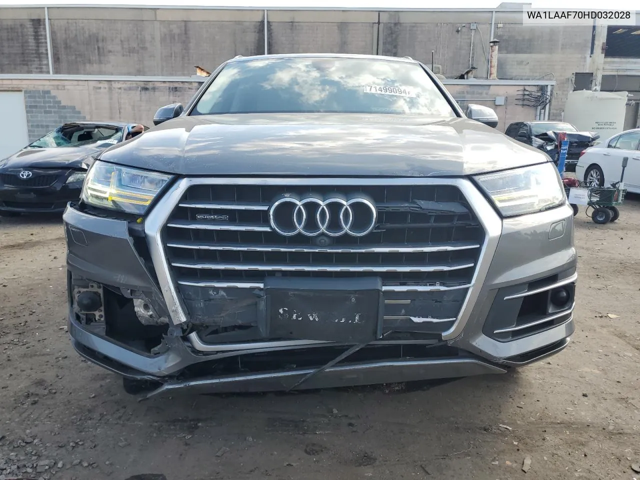 2017 Audi Q7 Premium Plus VIN: WA1LAAF70HD032028 Lot: 71499094