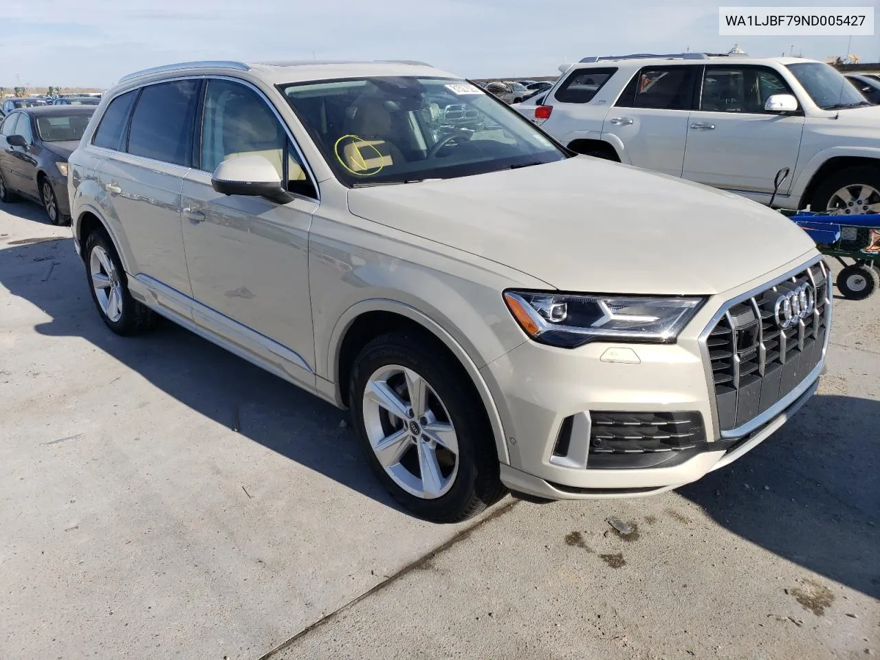 2022 Audi Q7 Premium Plus VIN: WA1LJBF79ND005427 Lot: 81527623