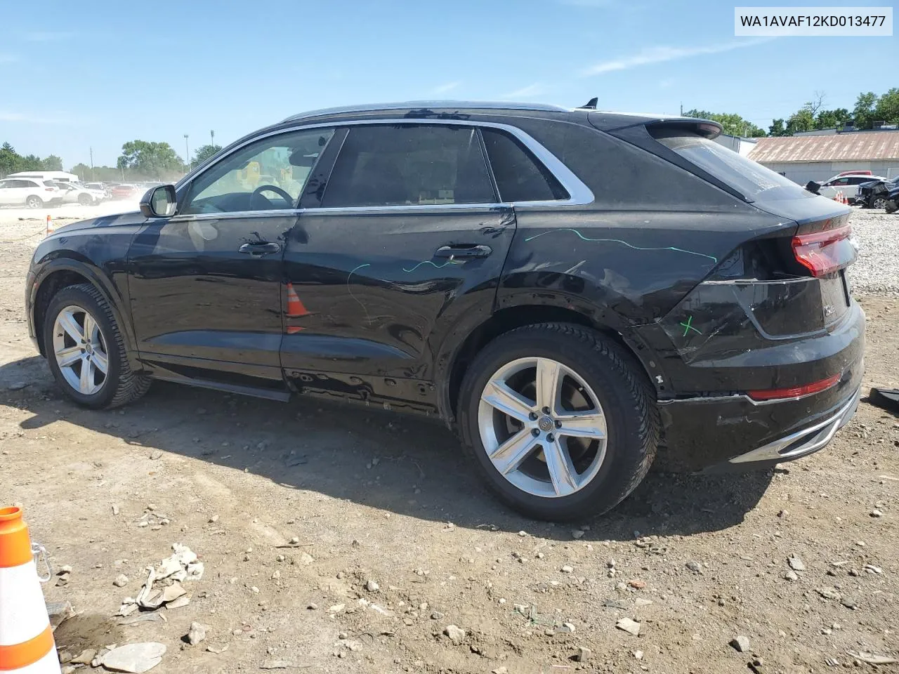 2019 Audi Q8 Premium VIN: WA1AVAF12KD013477 Lot: 61793554