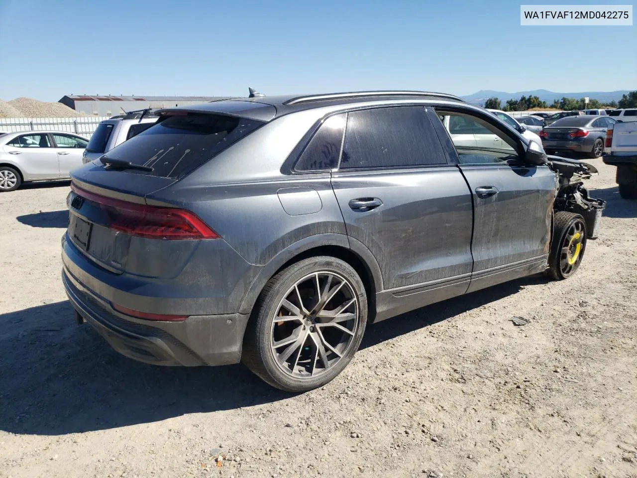 WA1FVAF12MD042275 2021 Audi Q8 Prestige S-Line