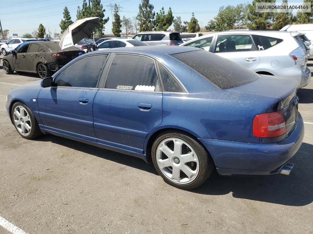 2001 Audi S4 2.7 Quattro VIN: WAURD68D81A064169 Lot: 69227804