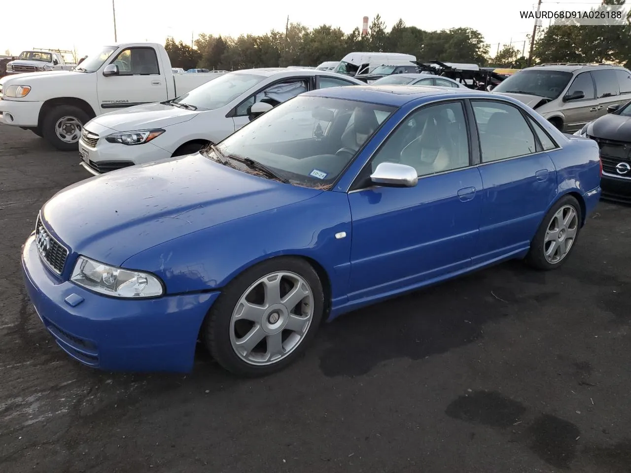 2001 Audi S4 2.7 Quattro VIN: WAURD68D91A026188 Lot: 71788254