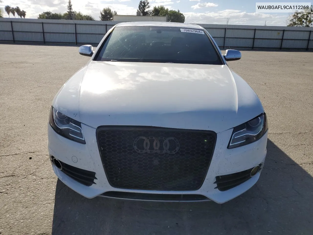 WAUBGAFL9CA112268 2012 Audi S4 Premium Plus