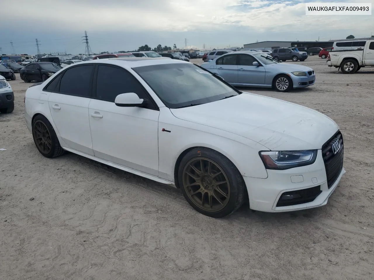 2015 Audi S4 Prestige VIN: WAUKGAFLXFA009493 Lot: 69283674