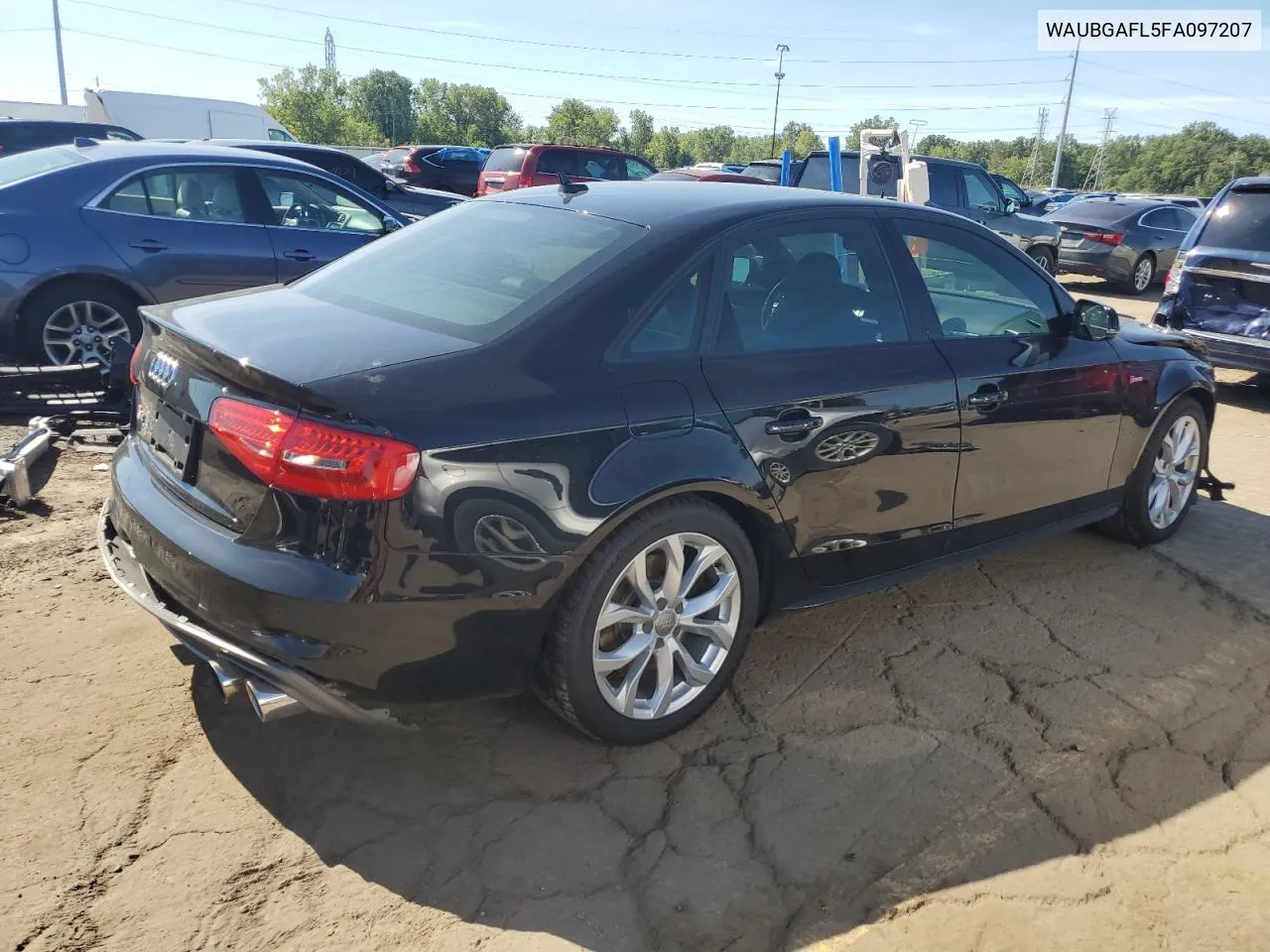 WAUBGAFL5FA097207 2015 Audi S4 Premium Plus