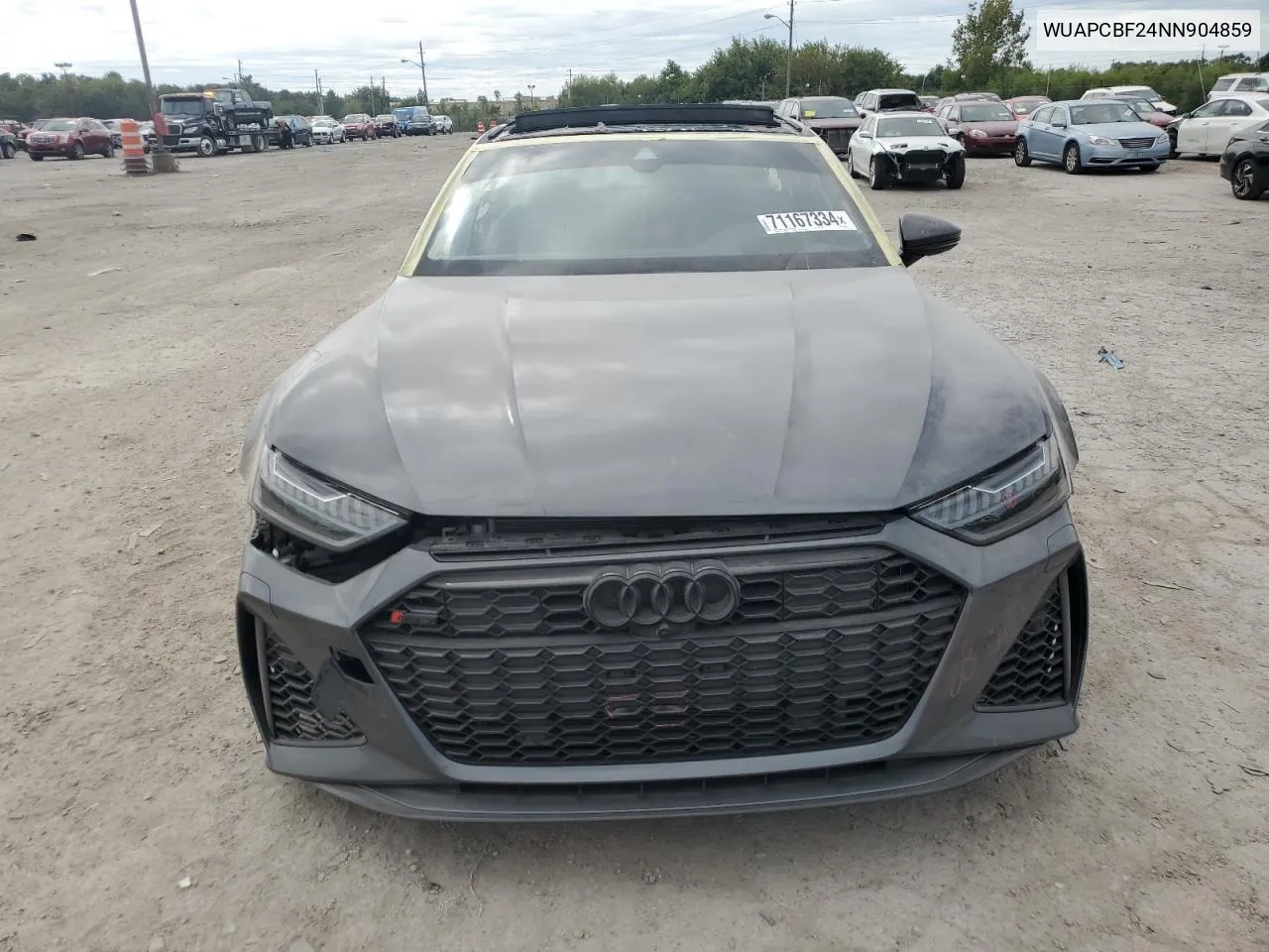 2022 Audi Rs7 VIN: WUAPCBF24NN904859 Lot: 71167334