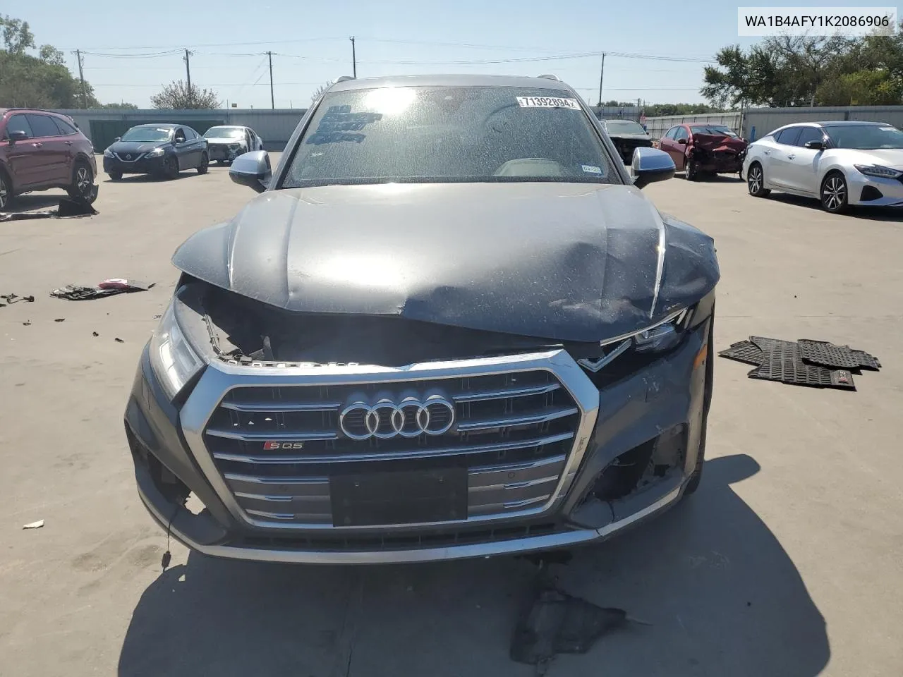 2019 Audi Sq5 Premium Plus VIN: WA1B4AFY1K2086906 Lot: 71392894