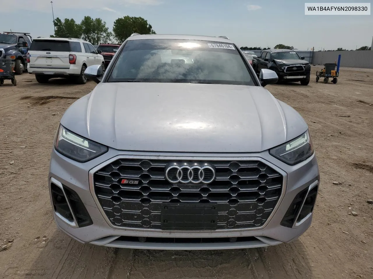 2022 Audi Sq5 Premium Plus VIN: WA1B4AFY6N2098330 Lot: 67846104