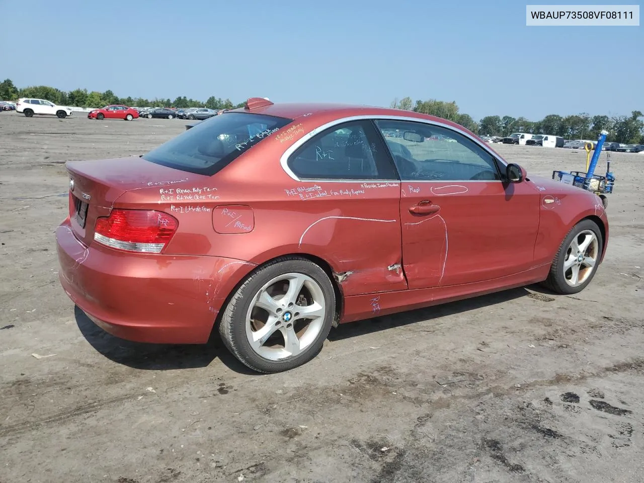 2008 BMW 128 I VIN: WBAUP73508VF08111 Lot: 64572824