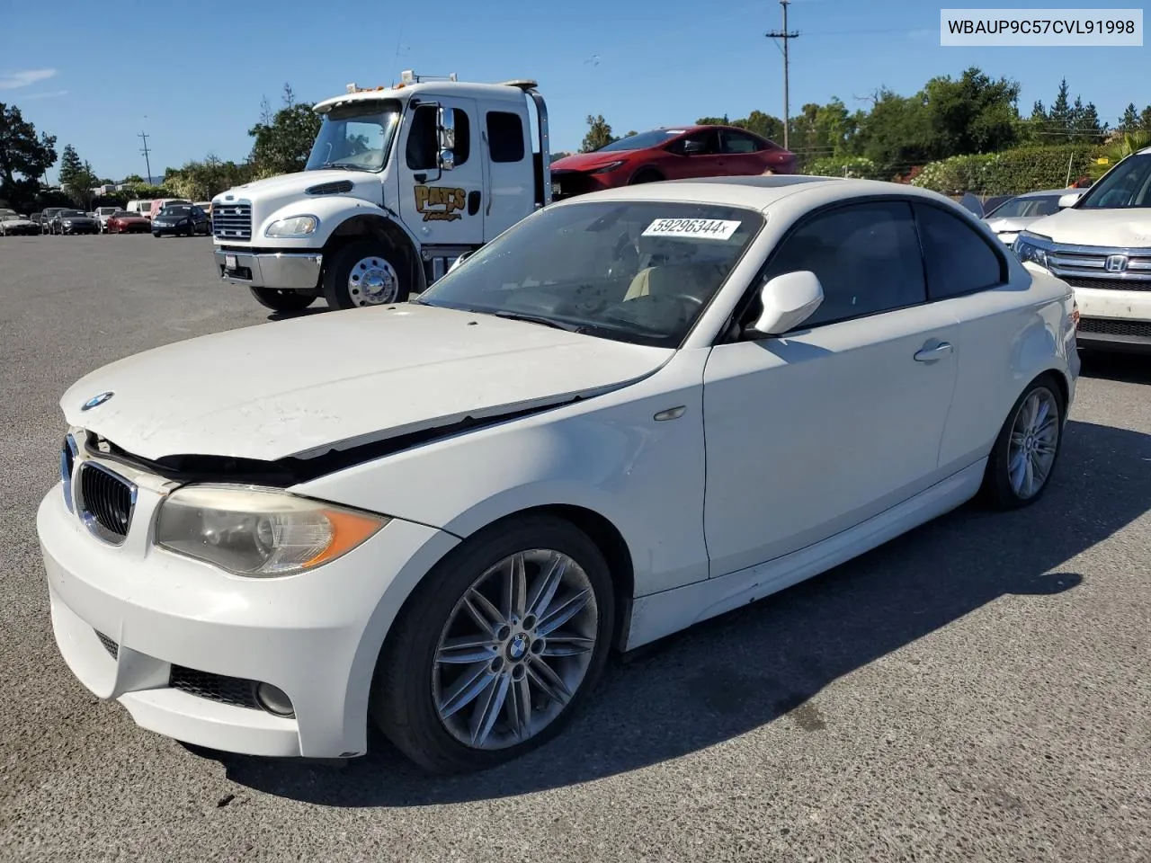 2012 BMW 128 I VIN: WBAUP9C57CVL91998 Lot: 59296344