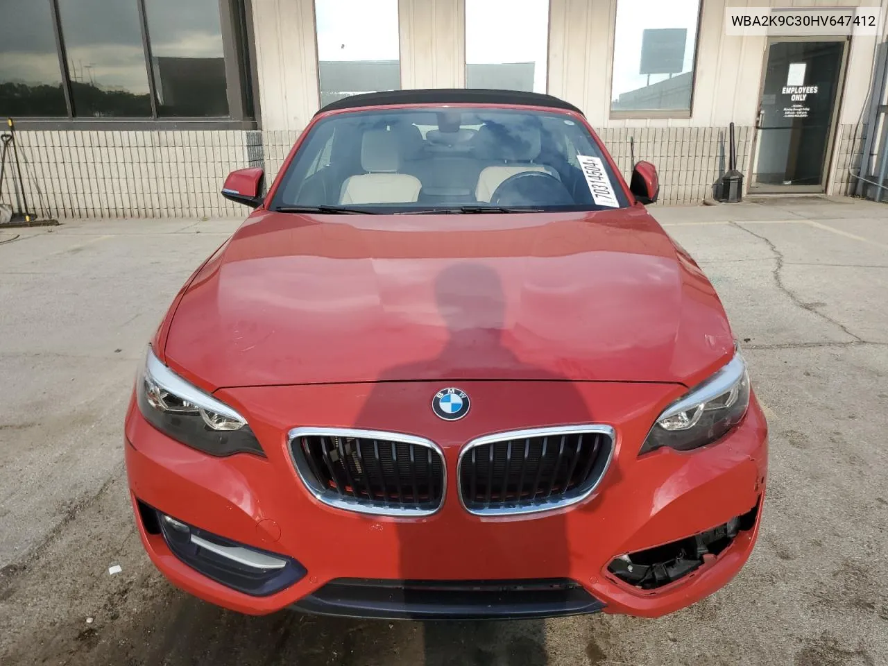 2017 BMW 230I VIN: WBA2K9C30HV647412 Lot: 70314504