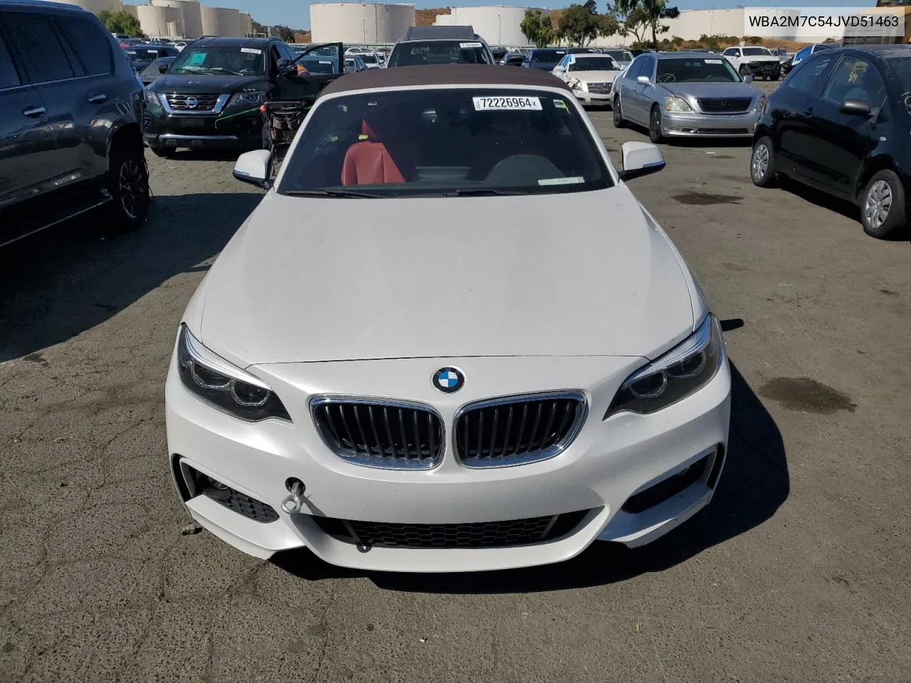 2018 BMW 230I VIN: WBA2M7C54JVD51463 Lot: 72226964